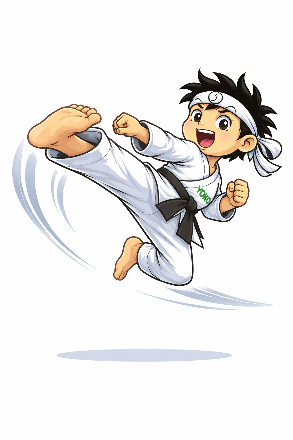 Yoko in action – Spinning back kick